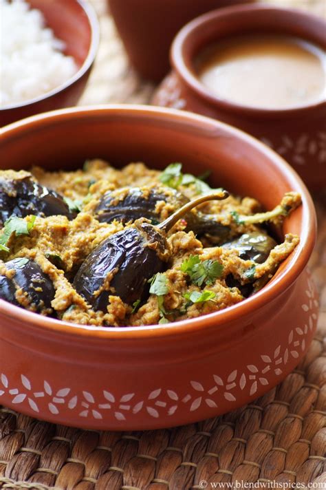 Gutti Vankaya Masala Kura Recipe Andhra Style Stuffed Brinjal Curry