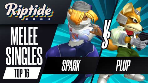 Spark Sheik Vs Plup Fox Riptide 2024 Melee Singles Top 16