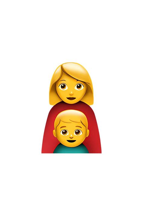 Family: Woman, Boy Emoji