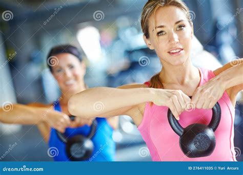 Im Making Great Progress A Beautiful Young Woman Working Out At The