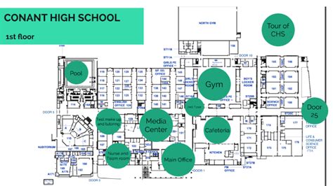 Conant High School first floor by Zhongkai Wu on Prezi