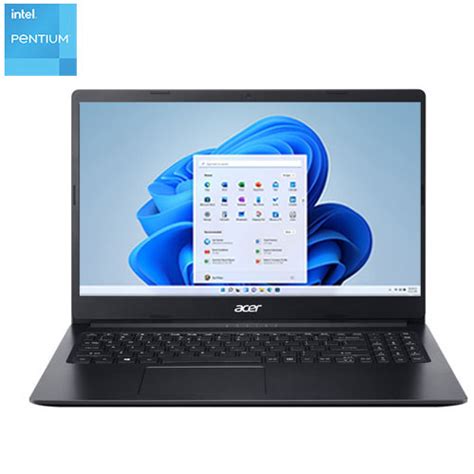 Acer Aspire 3 15 6 Laptop Black Pentium N5030 256GB SSD 8GB RAM