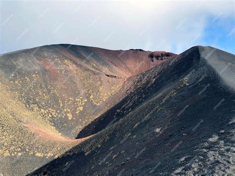 Premium Photo Mount Etna Close Up Sicilian Famous Volcano Active