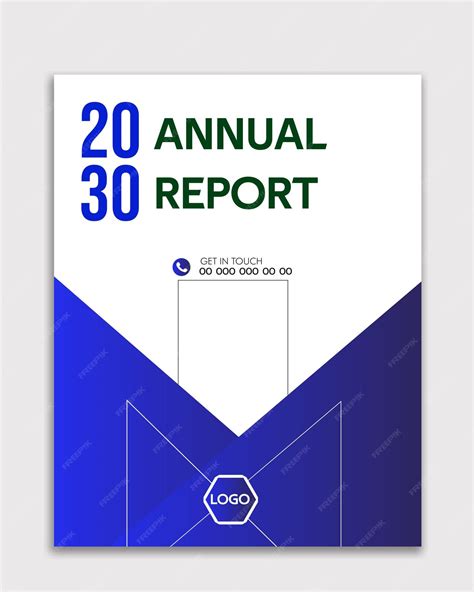 Premium Vector Digital Annual Report Cover Template