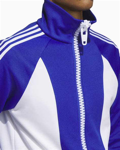 Adidas Originals X Jeremy Scott Men S Big Zip Jacket Blue Hy1811 Buy Online At Footdistrict