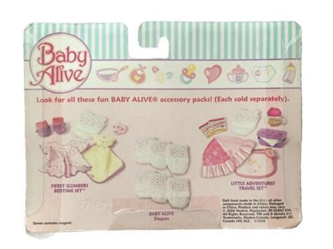 Baby Alive Doll Food Packets W Pink Magnetic Spoon Hasbro New Y K