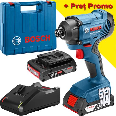 Bosch GDR 180 LI 725 00 Lei Surubelnita Cu Impact 18V 160Nm Cu 2