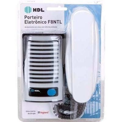 Kit Interfone Hdl Porteiro Elet F8 Ntl Líder Segurança Eletrônica