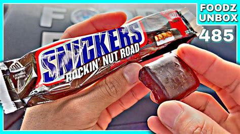 Snickers Rockin Nut Road Bar Review Foodz Unbox 485 Youtube