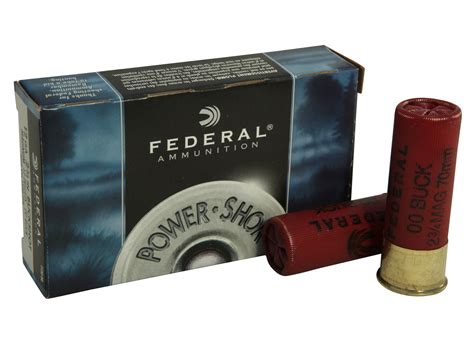 Federal Power Shok 12 Gauge 2 3 4 Buffered 00 Buckshot 12 Pellets Box