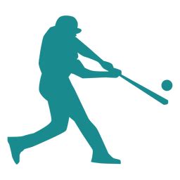 Spieler Baseballspieler Ballspieler Fledermausball Silhouette PNG Und