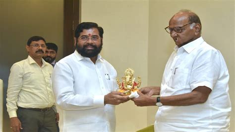 Sharad Pawar Meets Maharashtra CM Eknath Shinde Gautam Adani In Mumbai