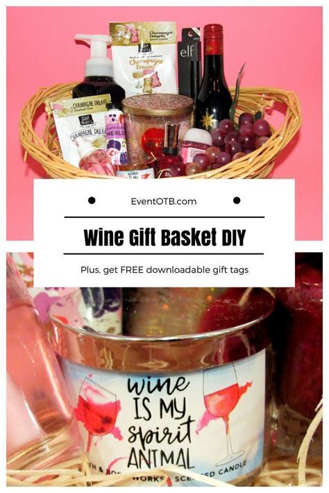 Wine Gift Basket Diy Gift Idea For Wine Lovers Basket Diy Gift