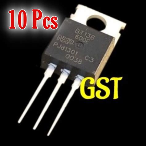 Jual 10Pcs Triac BT136 Bt 136 600E Transistor Mosfet Shopee Indonesia