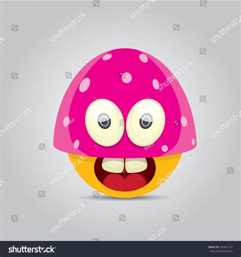 Vector Cartoon Cute Monster Stock Vector Royalty Free 206401147