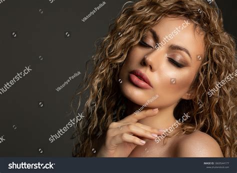 Fashion Studio Portrait Adorable Blonde Woman Stock Photo Shutterstock