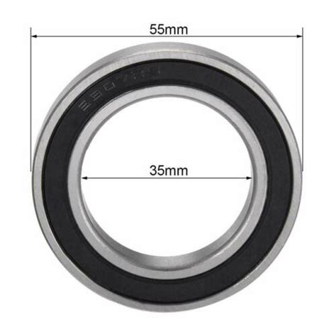5X6907RS 6907-2RS 35x55x10 Sealed 35mm/55mm/10mm Ball Bearings V 6907RS ...