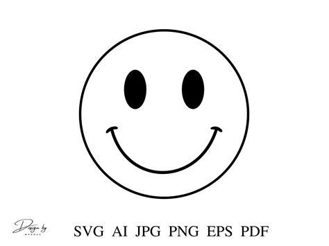 Smiley Face Svg Smiley Face Vector Smiley Face Png Smiley Etsy Australia