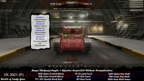 Weak Spot Guide VK 3001 P World Of Tanks Guru