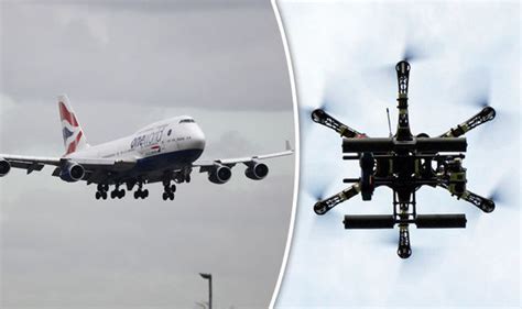 Drone HITS British Airways plane moments before jet lands at Heathrow Airport | UK | News ...