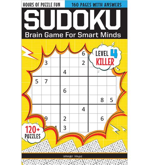 Sudoku Brain Games For Smart Minds Level 4 Killer Brain Booster