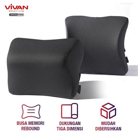 Almohada De Espuma De Memoria Vivan Para El Cuello Y La Cintura