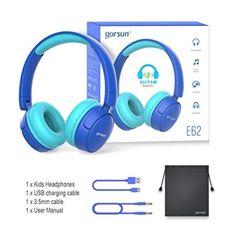 gorsun Kids Bluetooth Headphones with MIC, Children's Wireless ...