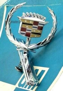 Nos Cadillac Eldorado Hood Ornament Emblem Real Oem