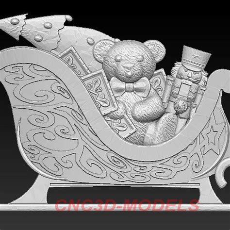 Santa Claus 3d Stl Model 10127 For Cnc Router Engraver Etsy