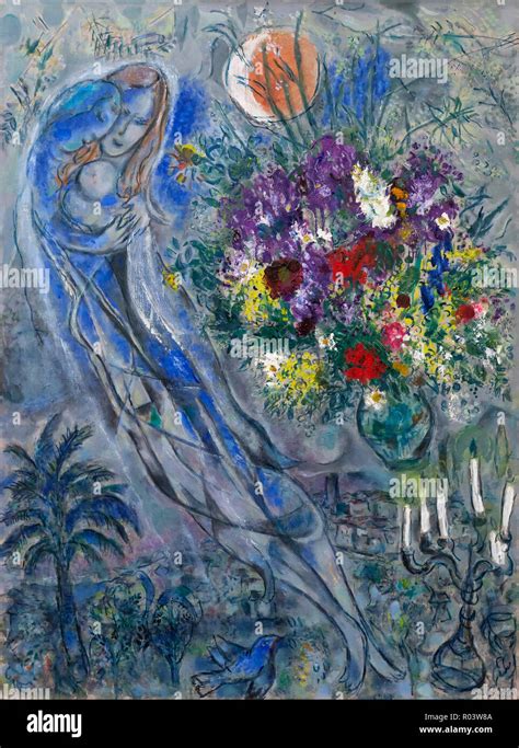 Tableau De Marc Chagall Les Amoureux Banque De Photographies Et D