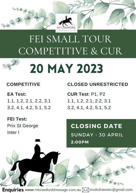 FEI Small Tour Competitive CUR 20 May 2023 Mount Crawford