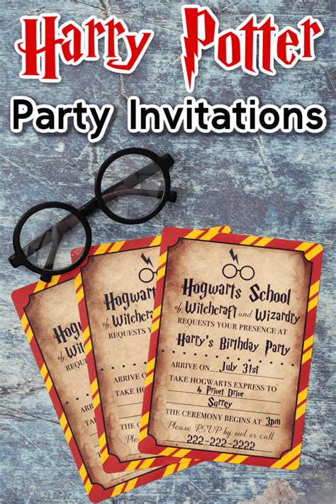 8 Diy Harry Potter Invitation Ideas Free Templates 637