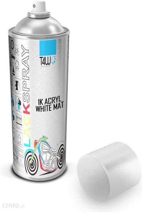 T4W Lakier Akrylowy Spray Czysty Biały Mat 400Ml Ral 9010 Opinie i