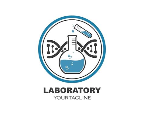 Premium Vector Laboratory Icon Logo Vector Illustration Design Template