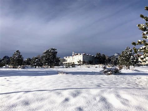 When The Stanley Hotel Hedge Maze Is Covered With Snow Two Worlds