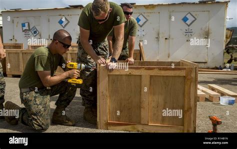 U S Marines With Combat Engineer Platoon Combat Assault Company 3rd Marine Regiment Make