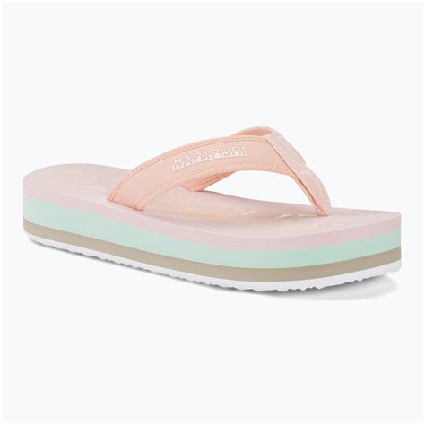 Napapijri Women S Flip Flops NP0A4HL1 Pale Pink New NP0A4HL1