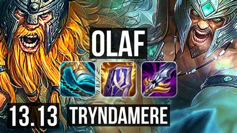 OLAF Vs TRYNDA TOP 4 1 7 400 Games EUW Master 13 13 YouTube