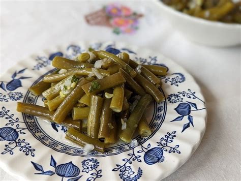 German Green Bean Salad Recipe - Grüner Bohnensalat