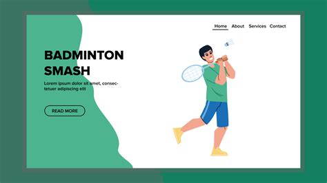 badminton smash vector 20671762 Vector Art at Vecteezy