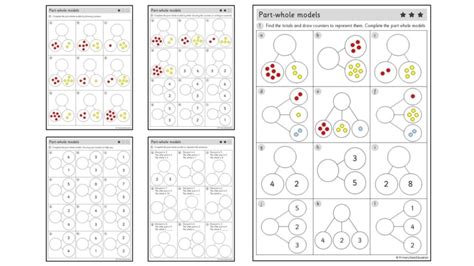 Part Whole Models Within 10 Worksheets Primary Stars Education