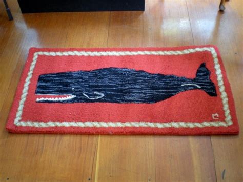 Black Whale Hooked Rug | Nantucket Museum Shop - Beach Style - Rugs ...