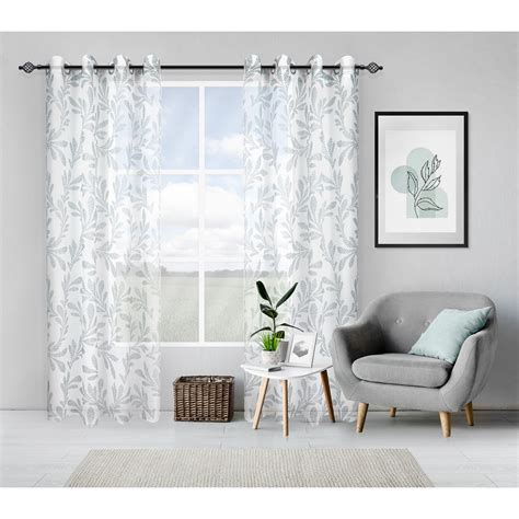 Safdie And Co Inc 100 Polyester Microfiber Sheer Curtain Panel Wayfair