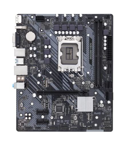 ASRock B660M MicroATX Motherboard B660M-HDV Intel B660 Series CPU (LGA1700) Compatible