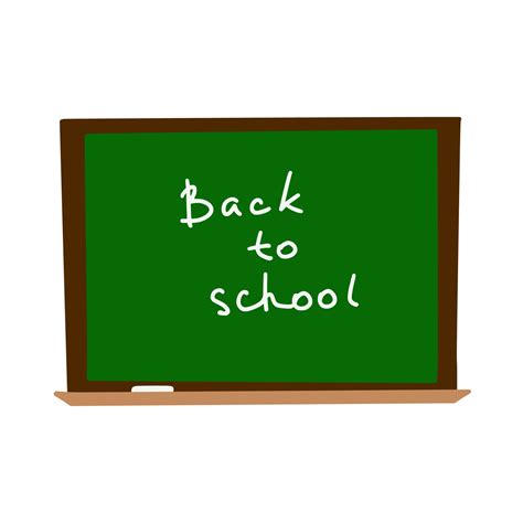 Blackboard With Chalk And Handwritten Message Back To School A Simple