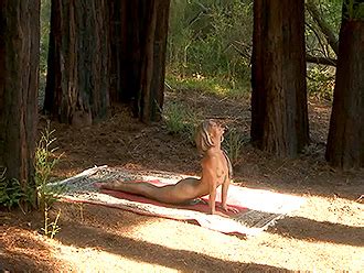 Nude Yoga In The Wood