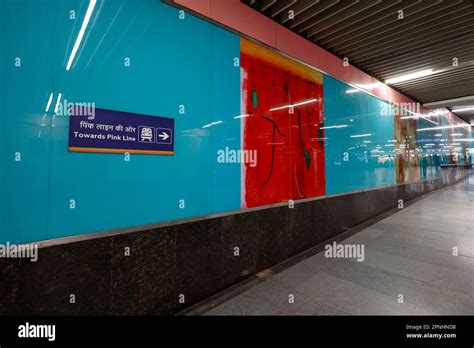 Works of art in the Dilli Haat - INA metro station in Delhi, India ...