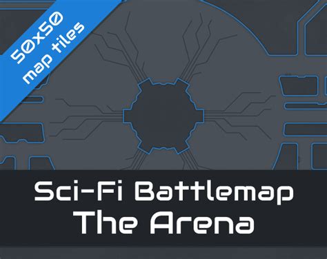 Sci Fi Battlemap The Arena VTT By Lazarus