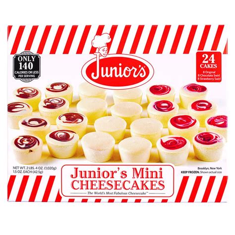 Junior S Cheesecake 24 Mini Cheesecakes 2 Lb Delivery Or Pickup Near