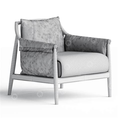 Armchair Poltrona Frau Times Lounge 3d Model Greatcatalog 48352